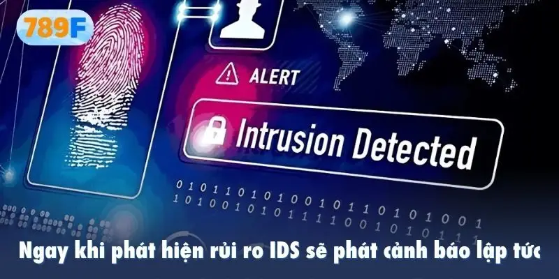 Ngay khi phát hiện rủi ro IDS sẽ phát cảnh báo lập tức